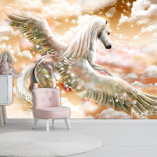 Fototapet Pegasus Orange 150x105 - Finnes i flere størrelser