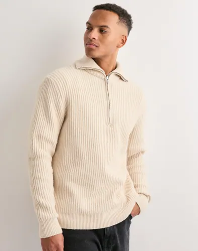 Only & Sons Onsframe Rlx Ls 1/2 Zip High Neck K Beige