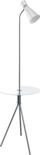 Eglo Policara Gulvlampe Med Kant Hvit/ Klar Eglo Policara Gulvlampe Med Kant Hvit/ Klar