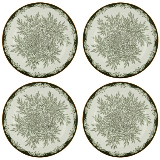 Rörstrand Ostindia Floris Tallerken 27 cm 4 pk Grønn