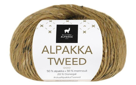 DSA , Alpakka Tweed garn 130 Sennep
