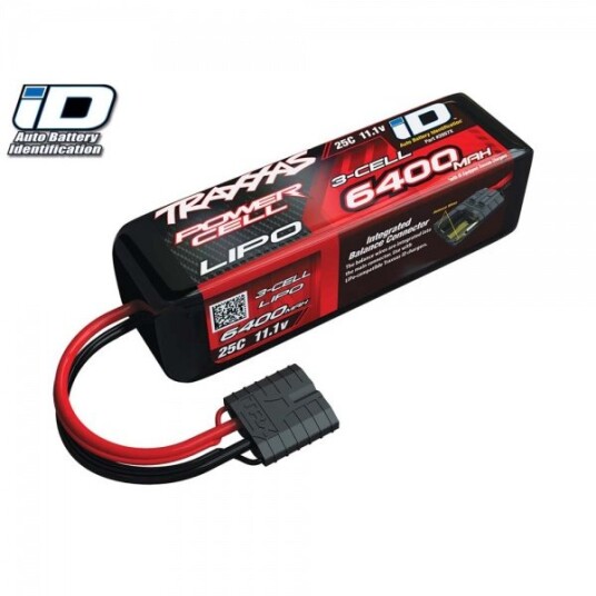 Traxxas 2857X LiPo 3S 11.1V 6400mAh 25C w/iD Connector