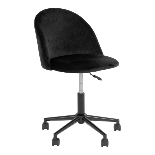 House Nordic Geneve kontorstol velour svart, svart. 1696472-02-0 1696467-01-0
