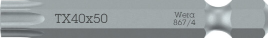 Wera 867/4 Z Torx TX30 50mm Bits for Elektroverktøy
