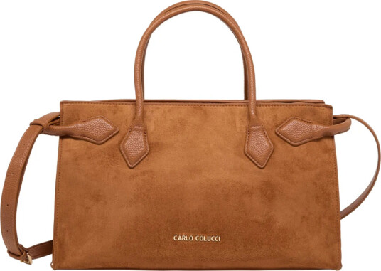 Carlo Colucci Dame Vesker Brun ONE SIZE,