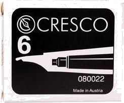 Cresco svarte blekkpatroner til penn 6 stk CRES0185