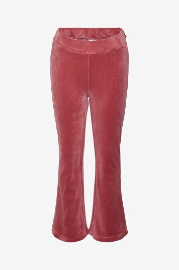 Vero Moda Girl Sweatbukser vmAthena Velvet HW Flare Pant Rosa