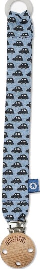 Smallstuff Dummystring, Fabric, Cars - BLUE - One Size 22 cm