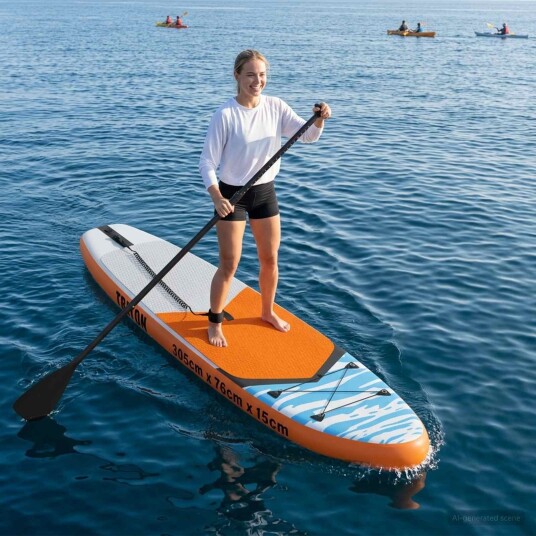 Oppblåsbar Stand Up Paddle Board TRITON 305 x 76 x 15 cm Blå Oppblåsbar Stand Up Paddle Board TRITON 305 x 76 x 15 cm Blå