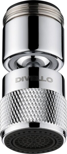 DIVELLO Expo M22+24 Strålesamler med kuleledd, M22x1.0 + M24x1.0 mm, Baderom