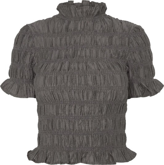 Twist & Tango Myra Smocked Top DK TAUPE XL