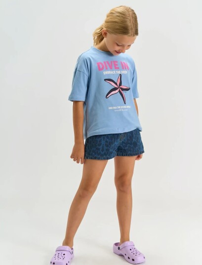 The New Tntinsley Os S_S Tee Blue 98/104 The New Tntinsley Os S_S Tee Blue 98/104