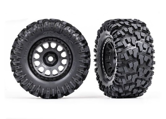 Traxxas 7875 Tires & Wheels Maxx AT/XRT Race Black 2