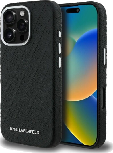 Karl Lagerfeld MagSafe Mobildeksel til iPhone 16 Pro - Svart