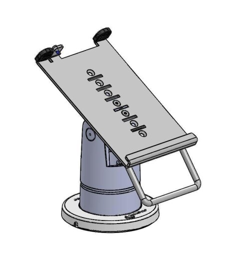 ERGONOMIC SOLUTIONS SpacePole Stack with MultiGrip plate for Dock and Move 5000  -  BLACK