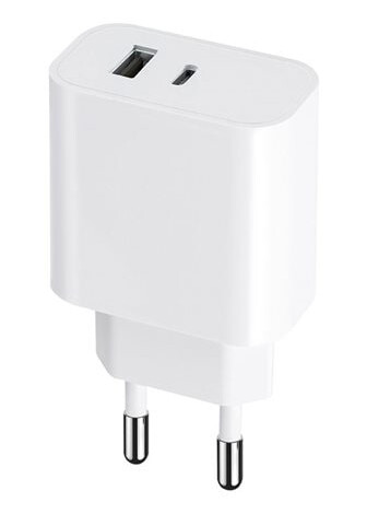 Maxlife USB-lader med PD QC 1x USB-C 1x USB 30W