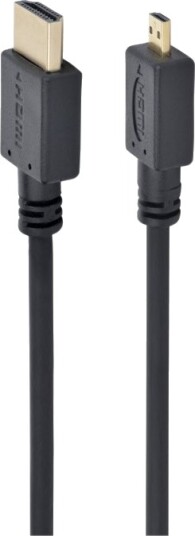 Gembird Hdmi Kabel 19 Pin Micro Hdmi Type D Hann Til Hdmi Hann 3 M Svart
