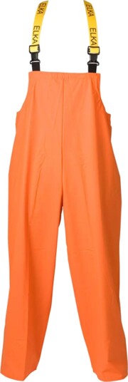 Elka Regnbukse PVC Med Seler Oransje 2XL