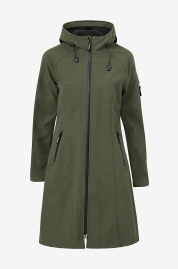 Ilse Jacobsen Softshell Regnkåpe Rain37 L Grønn Ilse Jacobsen Softshell Regnkåpe Rain37 L Grønn