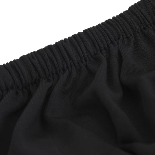 vidaXL 3-seters sofaovertrekk polyester svart
