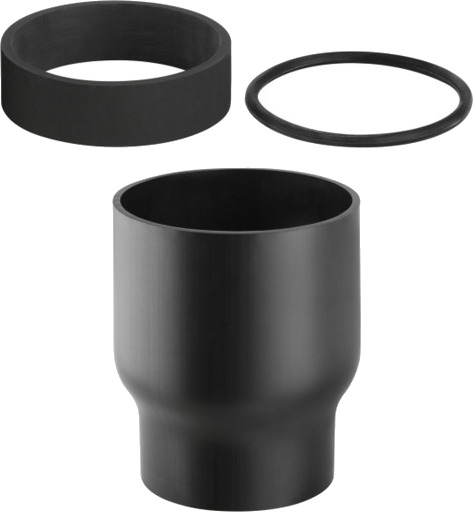 40 x 50 mm Krympehylse svart PEH Geberit