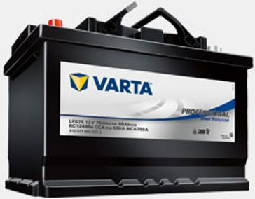 Varta Dual Purpose Fritidsbatteri 12v 75Ah Varta Dual Purpose Fritidsbatteri 12v 75Ah