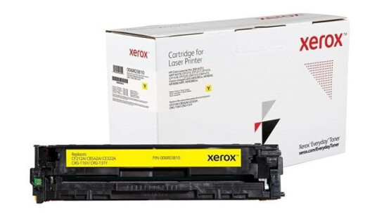 Xerox 006R03810 / Alternative to HP 125A / CB542A HP 128A / CE322A HP 131A / CF212A Canon CRG-131Y Yellow Toner - Laser toner Yellow
