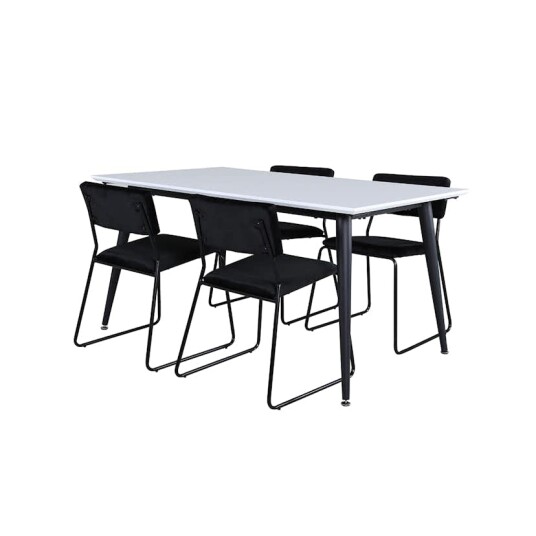 Venture Home Spisegruppe Venture Home Jolie med 4 Kungshamn Stoler Fløyel GR22311S