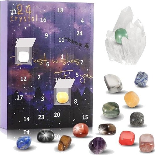 2025 Adventskalender   24 Dager Naturlig Stein Aske Malmer & Steiner Læringskolleksjon Ski