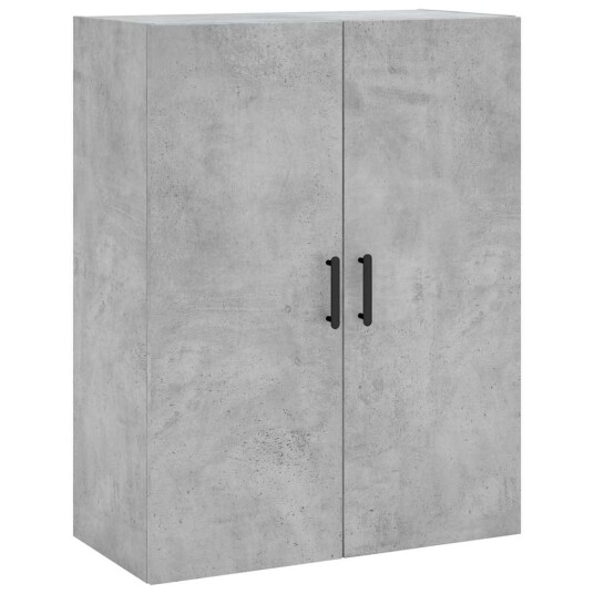 Highboard betonggrå 69,5x34x180 cm konstruert tre Highboard betonggrå 69,5x34x180 cm konstruert tre