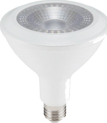 V Tac E27 12,8W LED spotpære   PAR38 Samsung LED chip   Dimbar : Ikke dimbar Kulør : Kald