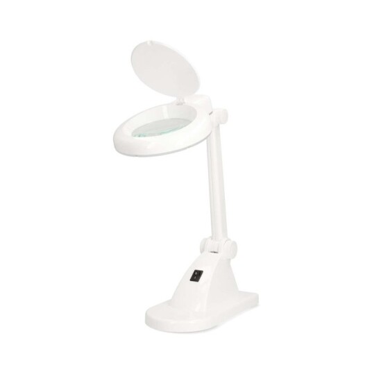 Nedis Forstørrelsesbordlampe Linsestyrke: 3 + 12 Diopter 6500 K 6 W 400 lm Hvit