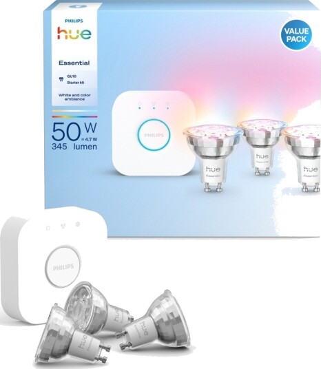 Philips Hue White & Color Ambiance GU10 Startsett Philips Hue White & Color Ambiance GU10 Startsett