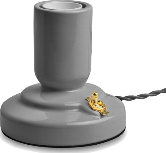 Unison RETRO Bordlampe Porselen Grå E27