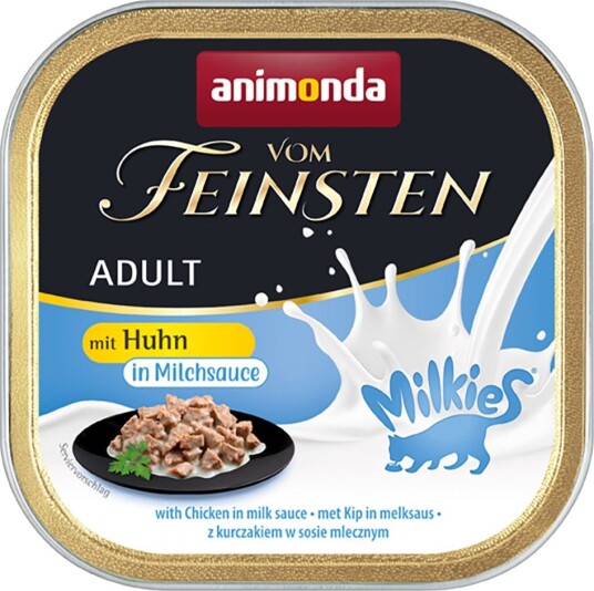 Animonda Vom Feinsten Våtfôr Adult Milkies I Saus I Melkesaus Kylling 32 X 100 G
