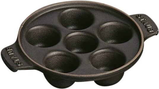 Staub sneglefat støpejern Ø14 cm Svart