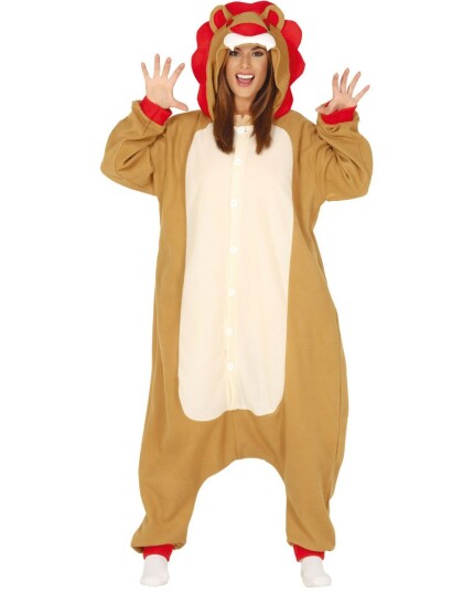 Løve Kigurumi Unisex Kostyme Strl L