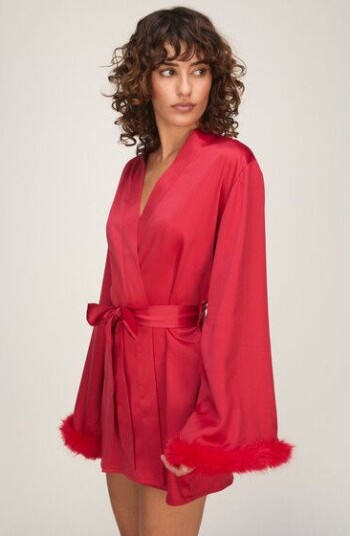 Hunkemöller Kimono Noelle Rød