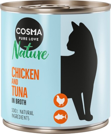 Cosma Våtfôr Nature Kyllingbryst & Tunfisk 12 X 280 G