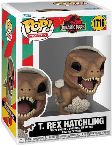 Funko Pop! Vinylfigur: Jurassic Park Tyrannosaurus Rex Hatchling Funko Pop! Vinylfigur: Jurassic Park Tyrannosaurus Rex Hatchling