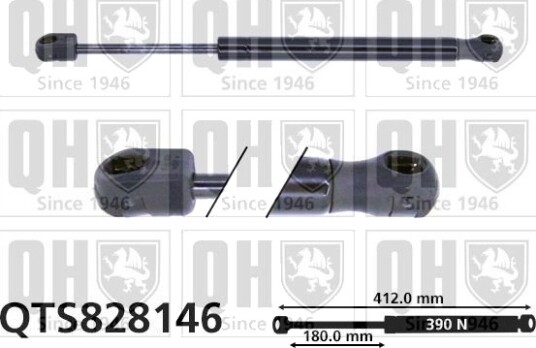 Gassfjær, motorpanser QUINTON HAZELL QTS828146