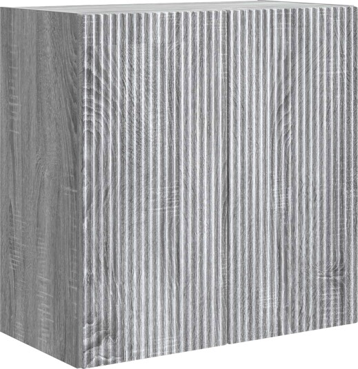 vidaXL Vegghengt skap Grå Sonoma 59 x 31 x 60 cm Konstruert tre