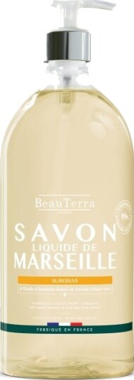 BeauTerra Marseille flytende såpe – Surgras Amande Douce – 1 l