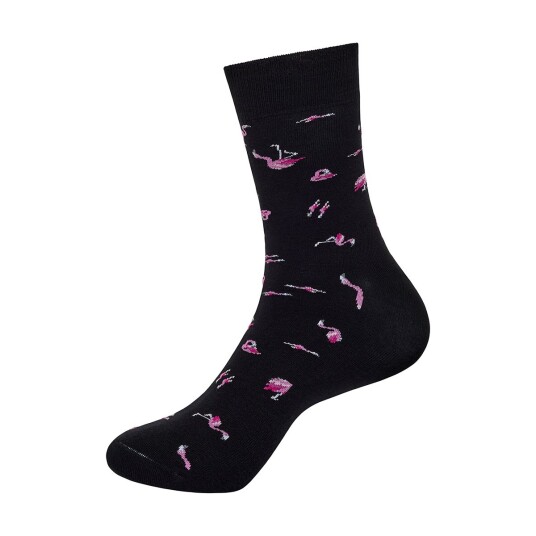 Comfy Socks Black Flamingo 36-40 Comfy Socks Black Flamingo 36-40