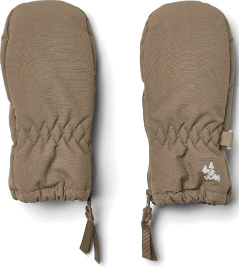Wheat Technical Mittens Zipper - DRY WOOD - S