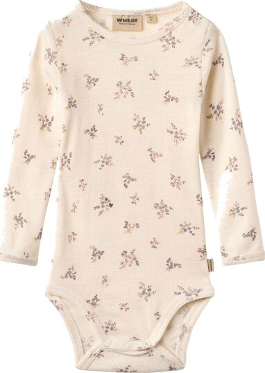 Wheat Body I/e Ull Lucca Eggeskallblomster Wheat 1 år (80) Langermet Body Hvit