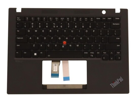Chicony - Erstatningstastatur For Bærbar Pc - Med Trackpoint - Bakbelysning - Qwerty - Engelsk - Europa - Svart - Med Toppdeksel - For Thinkpad T14s Gen 3 21Br, 21Bs