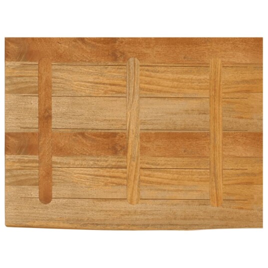 Bordplate naturlig kant 90x60x3,8 cm heltre mango 370597 Bordplate naturlig kant 90x60x3,8 cm heltre mango 370597