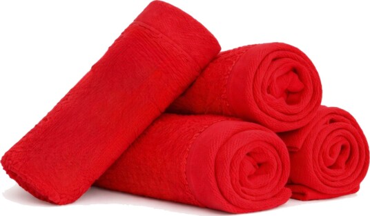 By Borg Vaskekluter 4-pak - 100% Myk bomull med høy absorberingsevne - 30x30 cm - Røde vaskekluter fra danske By Borg Vaskekluter 4-pak - 100% Myk bomull med høy absorberingsevne - 30x30 cm - Røde vaskekluter fra danske