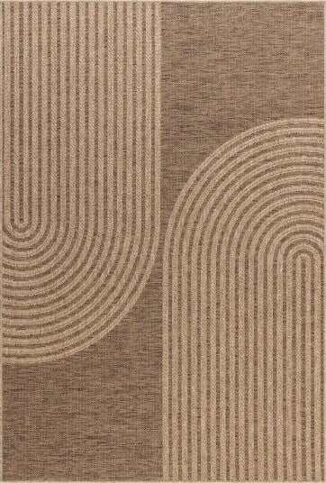 KM Home Natural Shape Brown 200X290CM KM Home Natural Shape Brown 200X290CM